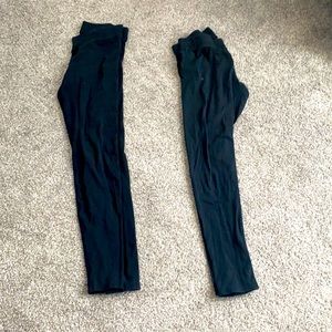 Black leggings set of two